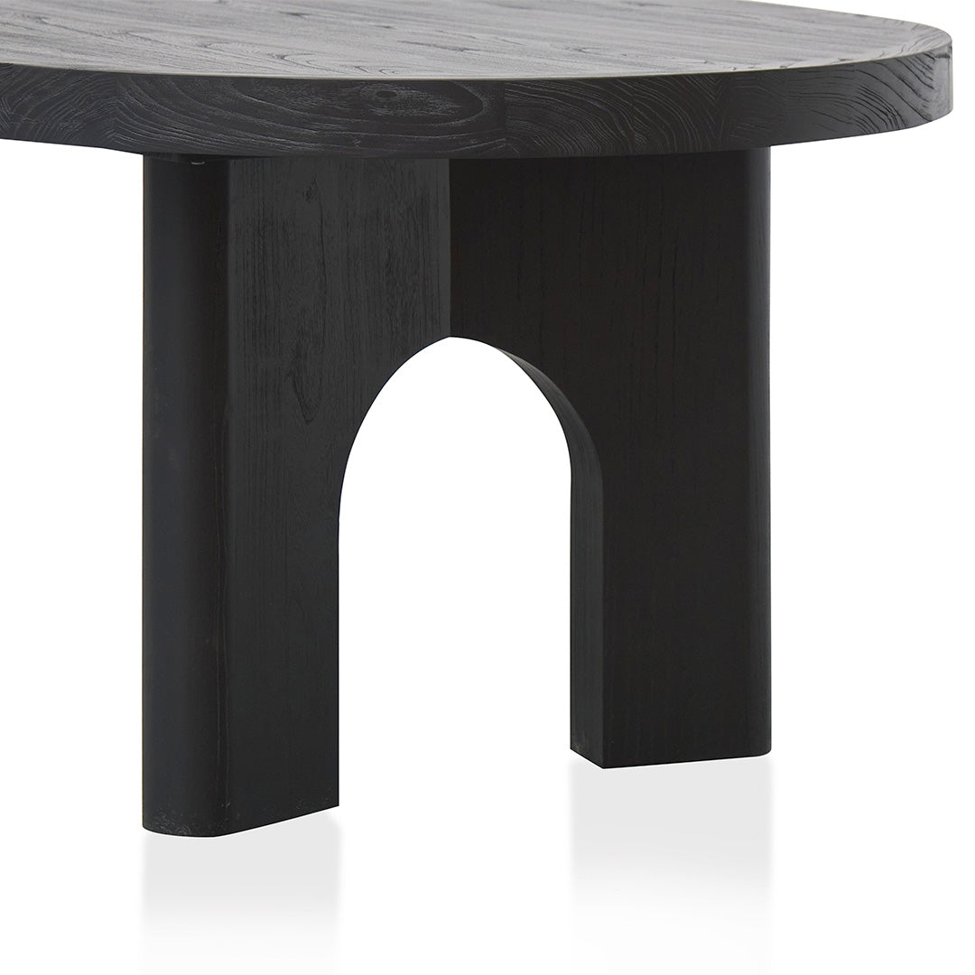 CDT8404NI 2.8m oval dining table Black Calibre Furniture