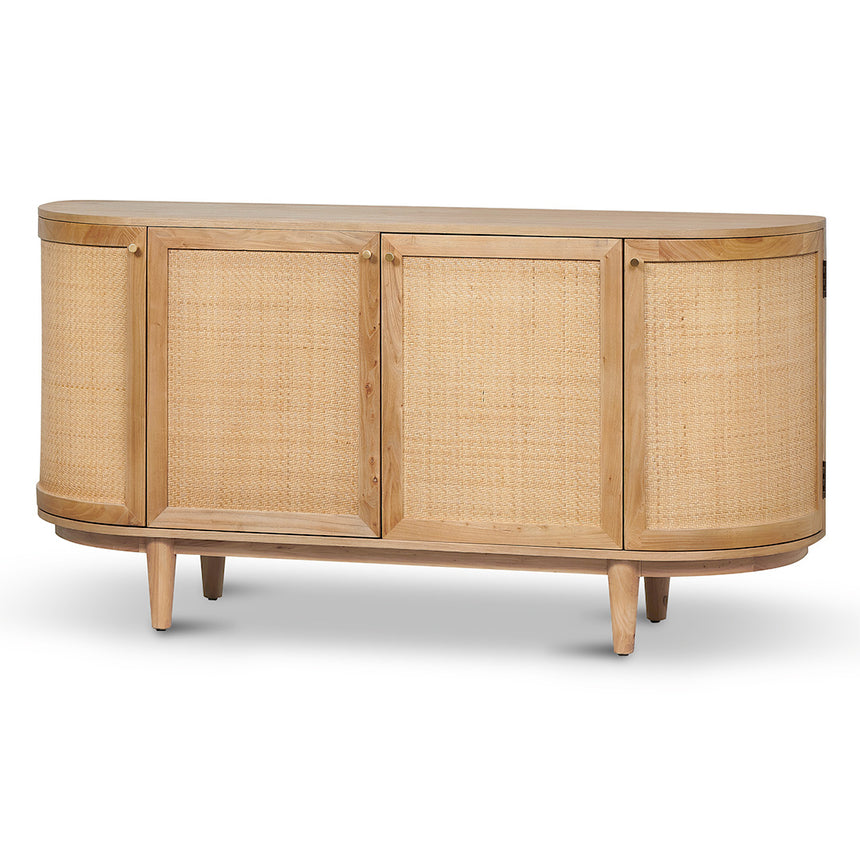 CDT8406-NI 1.7m Natural Elm Sideboard - Rattan Doors