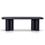 CDT8414-NI 2.4m Elm Dining Table - Full Black