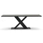 CDT8430-SI 2.2m Dining Table - Full Black