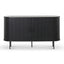 CDT8437-KD 1.4m Wooden Buffets Unit - Full Black