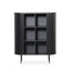 CDT8439-KD 1.18 (H) Wooden Storage Cabinet - Full Black
