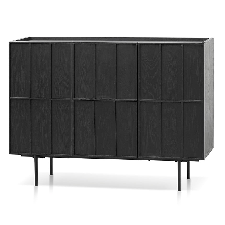 CDT8439-KD 1.18 (H) Wooden Storage Cabinet - Full Black