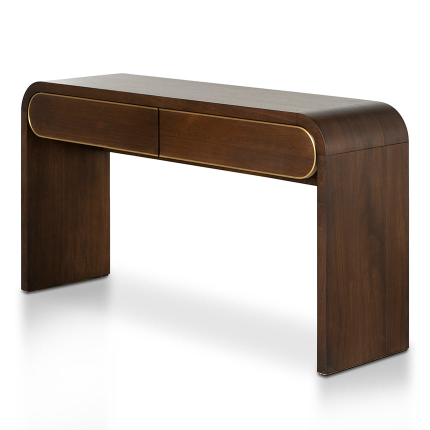 CDB8959-NI 1.6m Walnut Elm Bench - Natural Linen