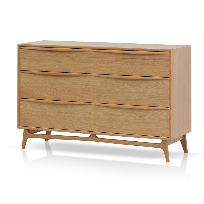 CDT8533-VN 6 Drawer Chest - Natural Oak