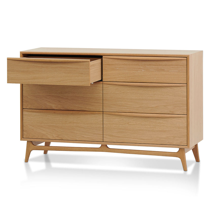 CDT8533-VN 6 Drawer Chest - Natural Oak