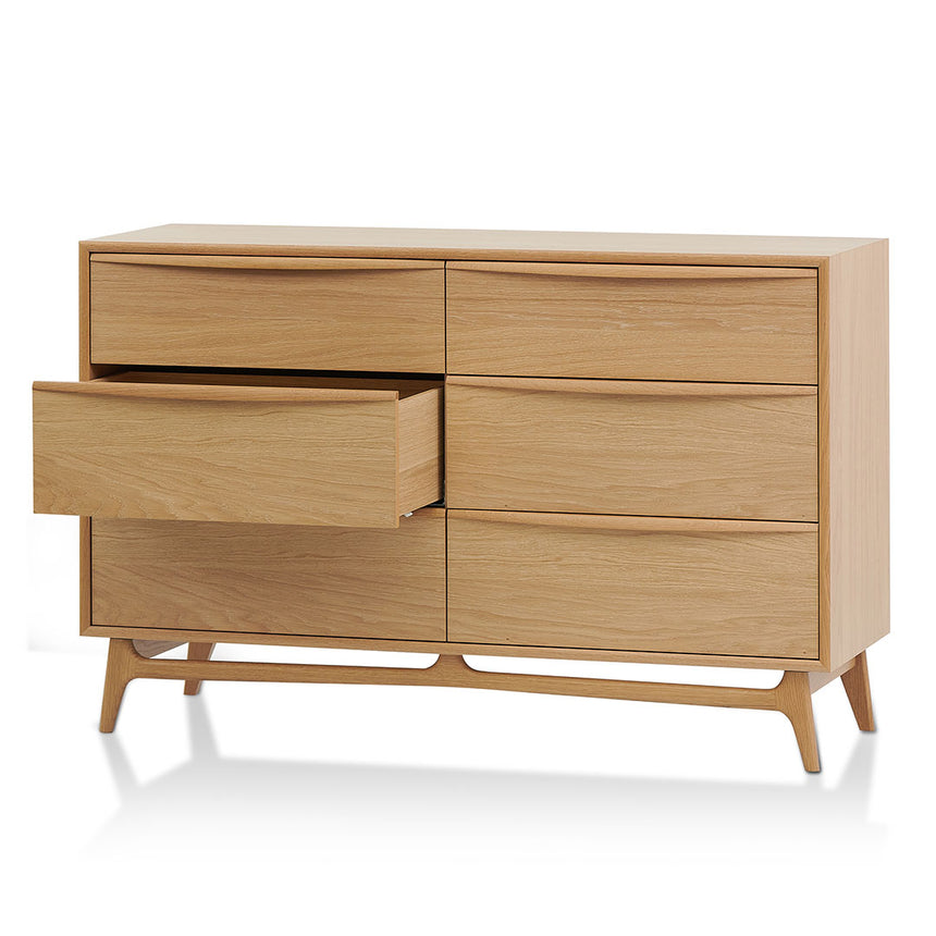 CDT8533-VN 6 Drawer Chest - Natural Oak