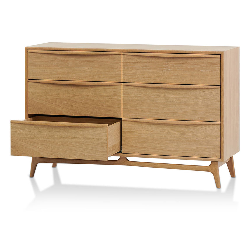 CDT8533-VN 6 Drawer Chest - Natural Oak