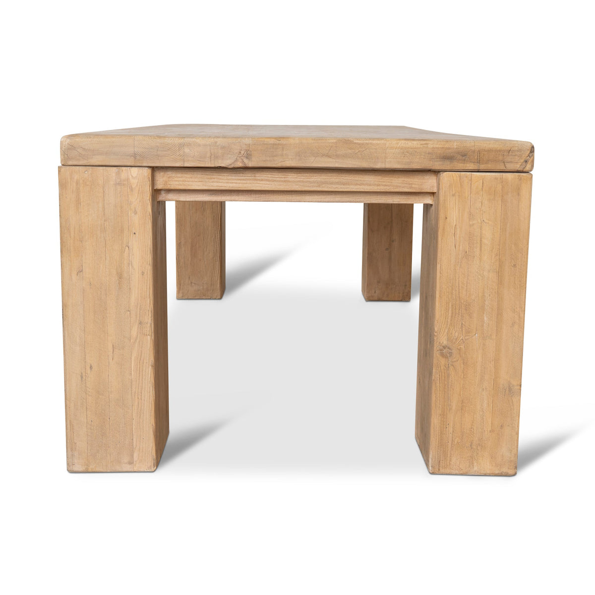CDT8650-NA 2.44m Elm Dining Table - Natural | Calibre Furniture
