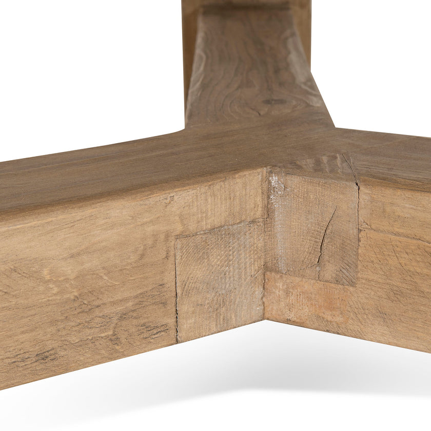 CDT8658-NA 1.52m Elm Round Dining Table - Natural
