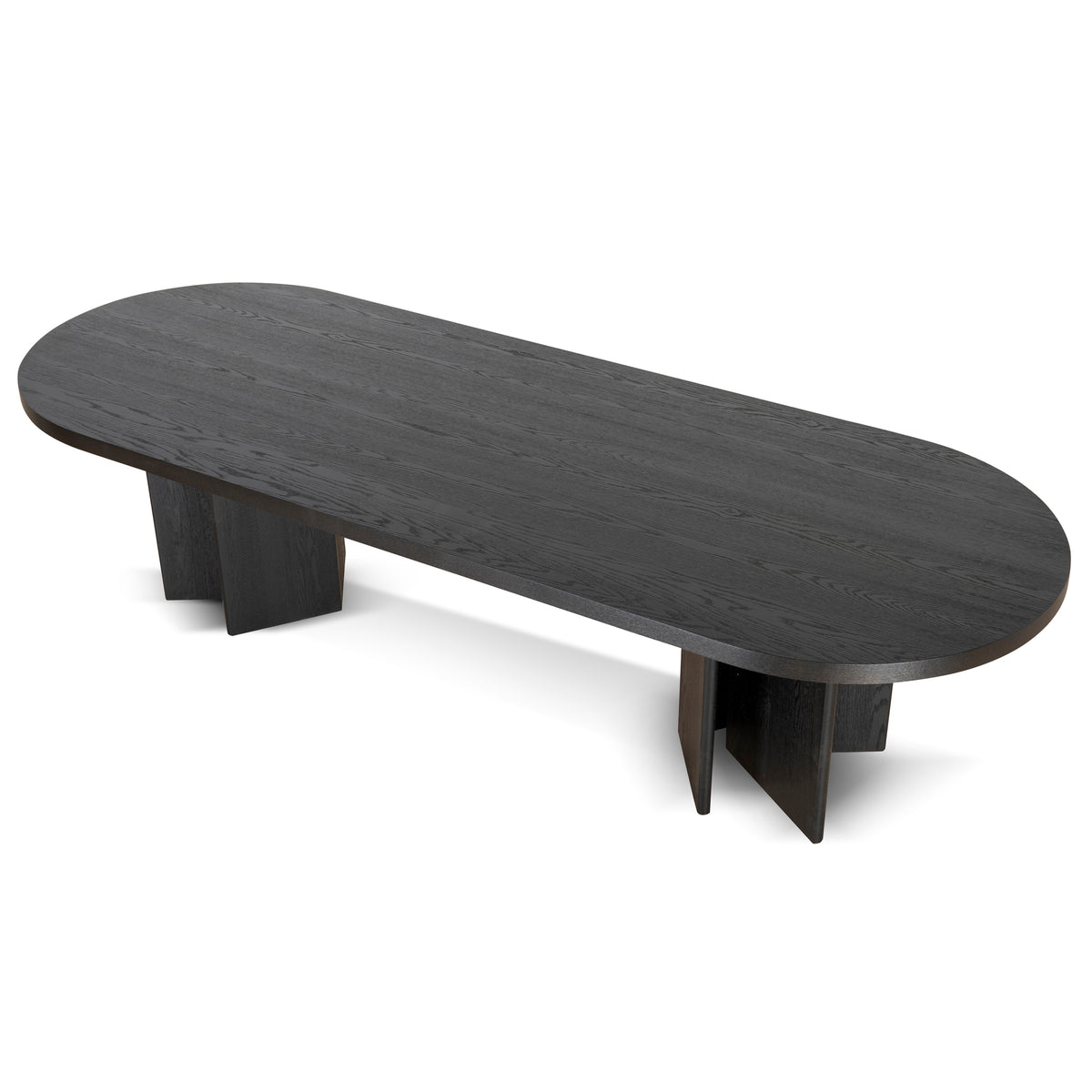 CDT8699-VA 3m Pill Shape Dining Table - Tex... | Calibre Furniture