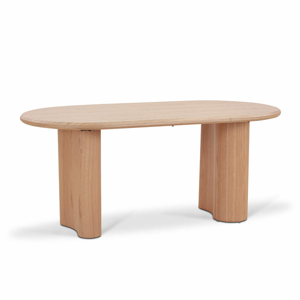 CDT8931-DW 1.8m Oval Dining Table - Natural | Calibre Furniture