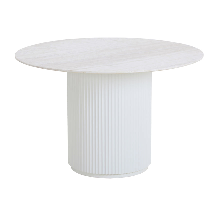 CST8976-CN 50cm Round Side Table - Full White