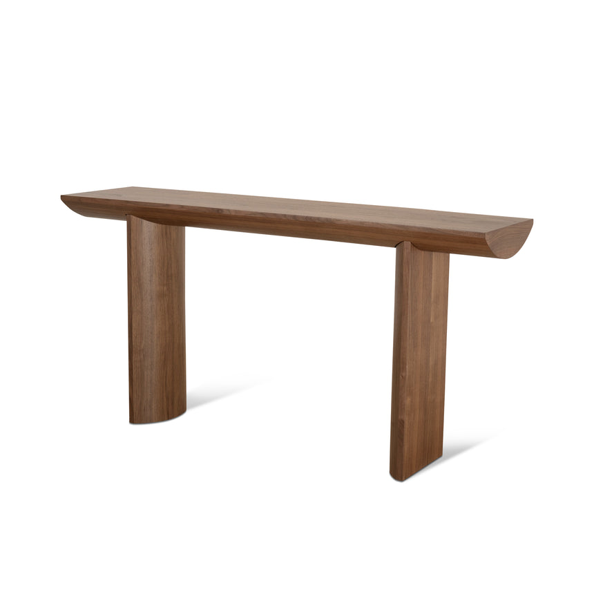 CDB8959-NI 1.6m Walnut Elm Bench - Natural Linen