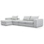 Ex Display - CLC6180-SKS 4 Seater Left Chaise Sofa with Ottoman - Light Texture Grey