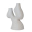 CAC12330-FC Bead-Dot Double Head Vase Style C
