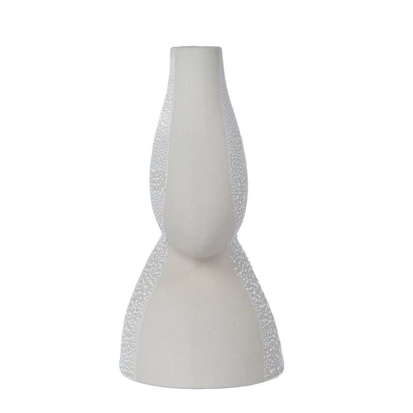 CAC12330-FC Bead-Dot Double Head Vase Style C