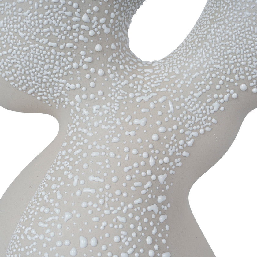 CAC12330-FC Bead-Dot Double Head Vase Style C