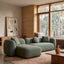 CLC10388-AE 3 Seater Left Chaise Sofa - Amazon Green
