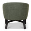 CLC10077-KJ Fabric Armchair - Coral Dark Green