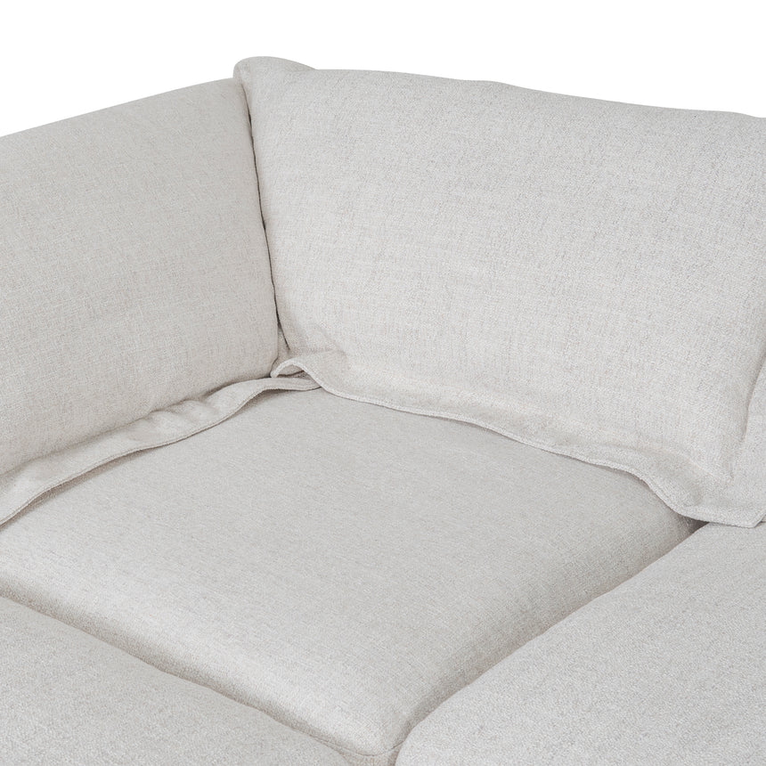 CLC10105-KSO 3 Seater Chaise Sofa - Pebble Beige