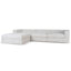 CLC10105-KSO 3 Seater Chaise Sofa - Pebble Beige
