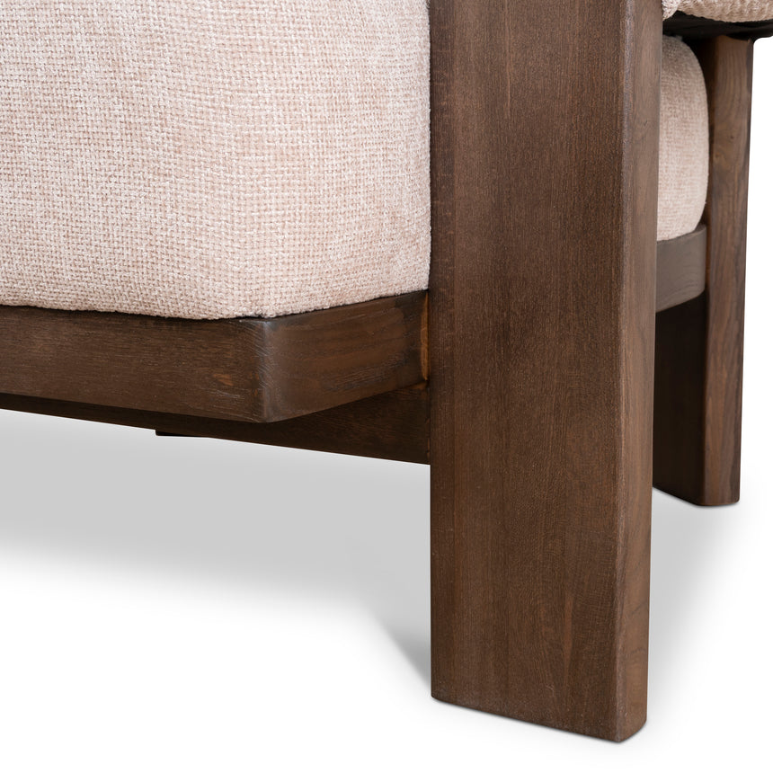 CLC10121-NI Walnut Armchair - Blush Linen