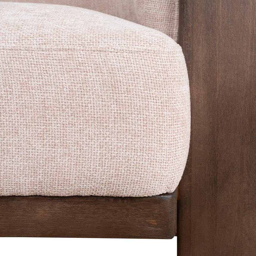 CLC10121-NI Walnut Armchair - Blush Linen