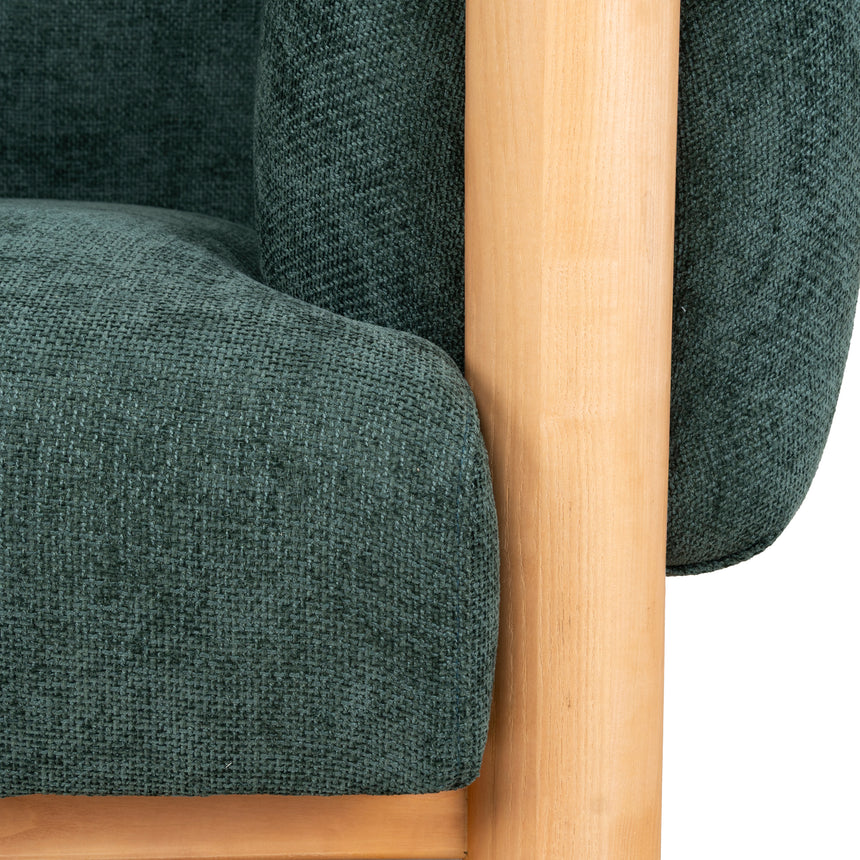 CLC10123-NI Natural Armchair - Bush Green