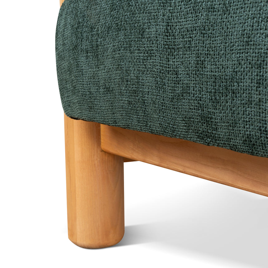 CLC10123-NI Natural Armchair - Bush Green