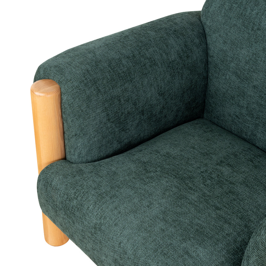 CLC10123-NI Natural Armchair - Bush Green