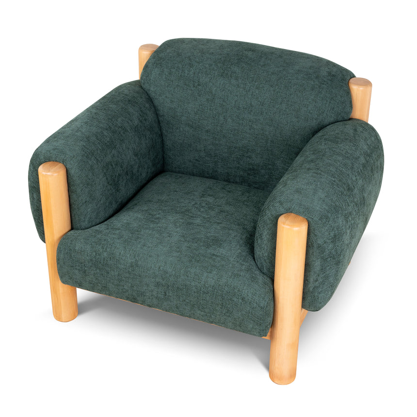 CLC10123-NI Natural Armchair - Bush Green