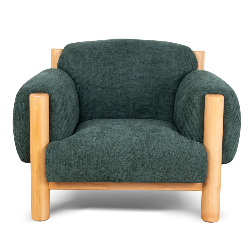 CLC10123-NI Natural Armchair - Bush Green