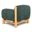 CLC10123-NI Natural Armchair - Bush Green