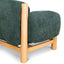 CLC10123-NI Natural Armchair - Bush Green