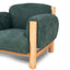 CLC10123-NI Natural Armchair - Bush Green