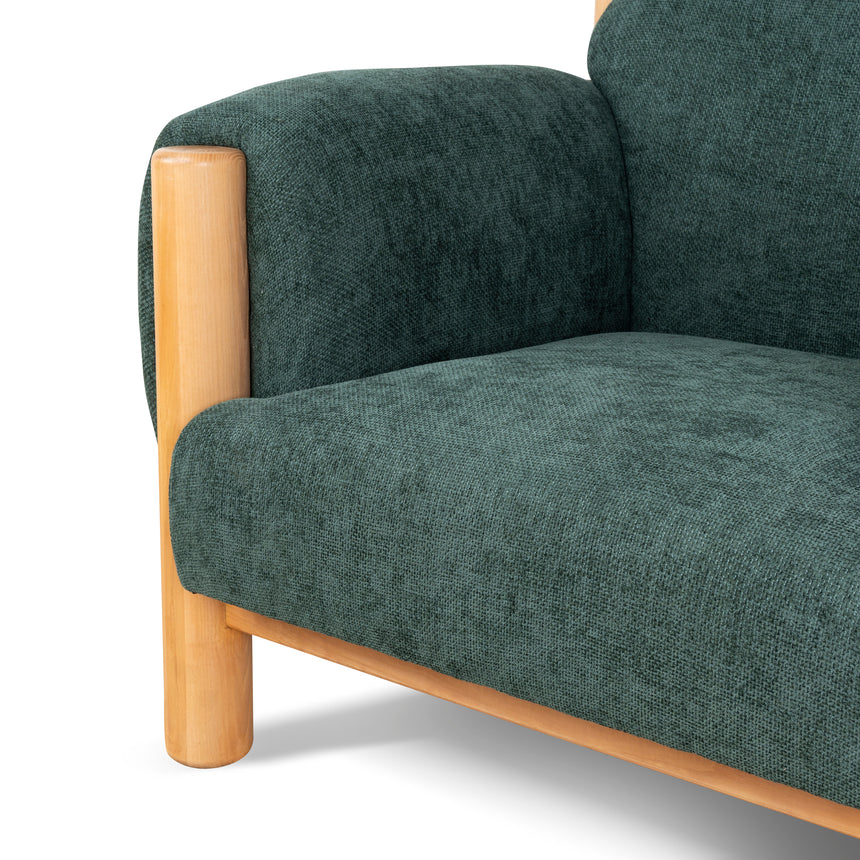 CLC10123-NI Natural Armchair - Bush Green
