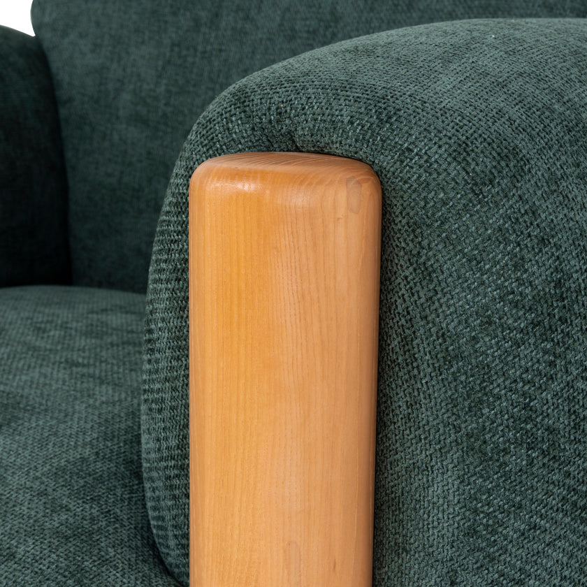 CLC10123-NI Natural Armchair - Bush Green