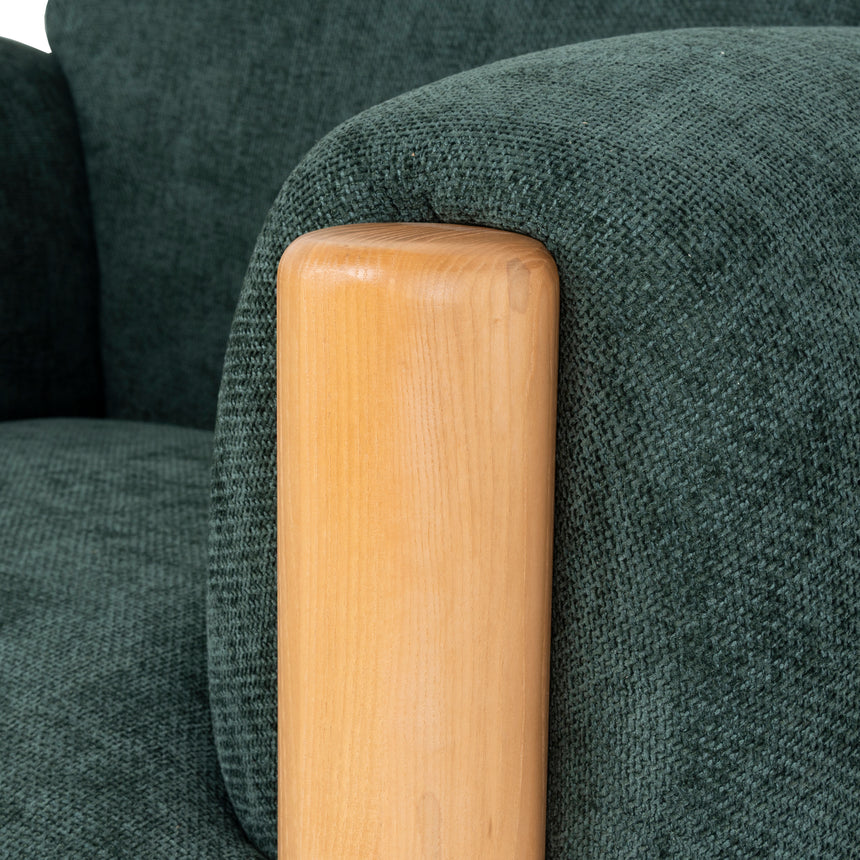 CLC10123-NI Natural Armchair - Bush Green