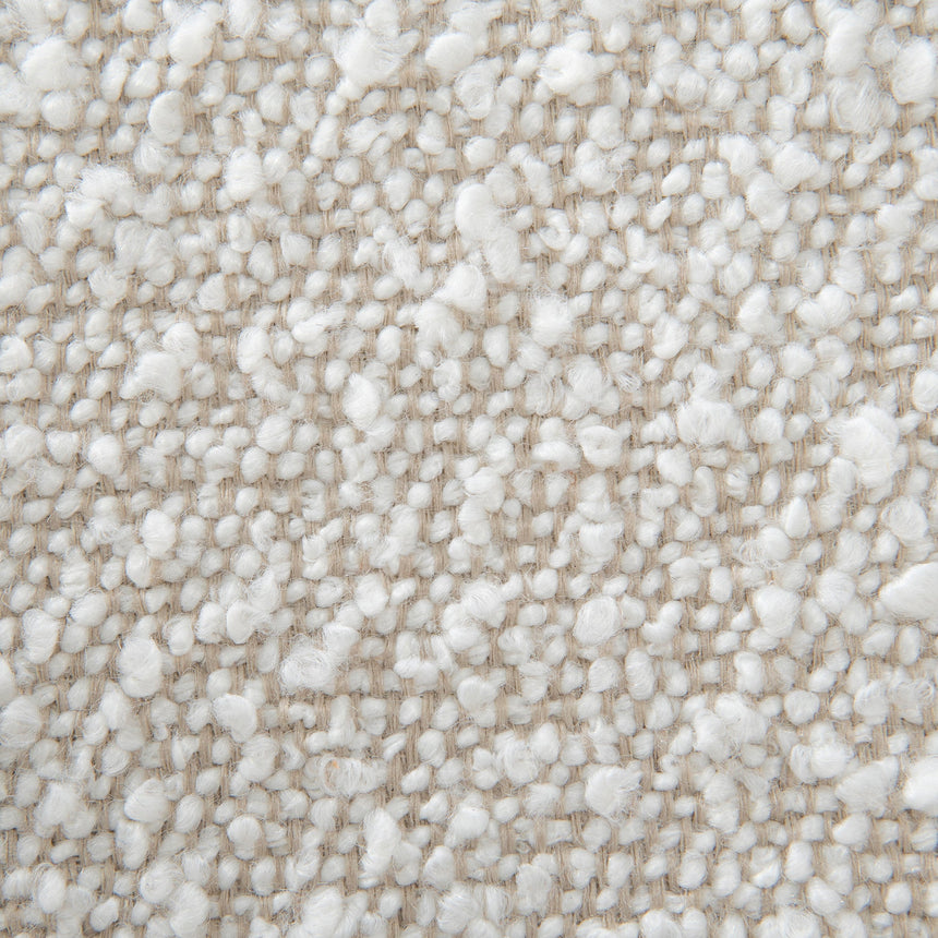 CLC10145-MY Off White Boucle Armchair - Walnut