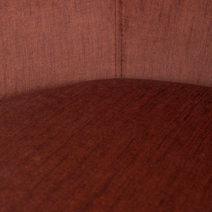 CLC10158-CA Fabric Swivel Armchair - Rustic Orange