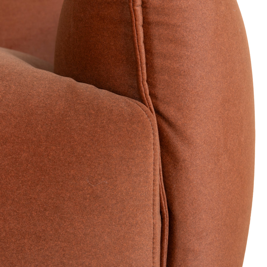 CLC10264-CA 3 Seater Sofa - Rustic Burnt Orange
