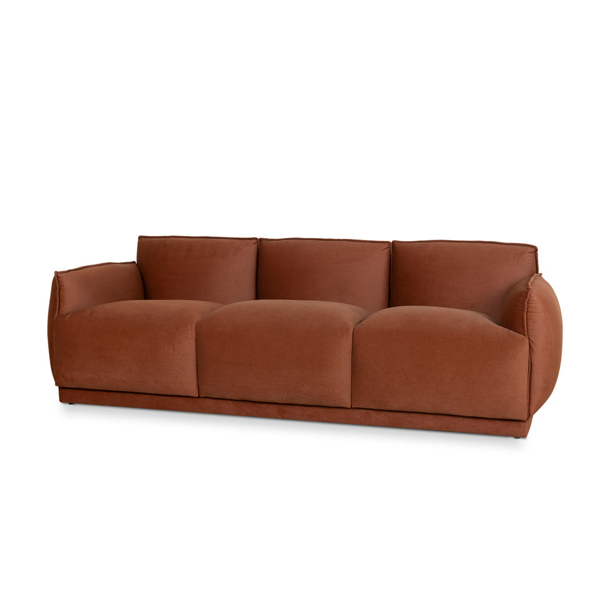 CLC10365-OLS 4 Seater Sofa - Umber Orange