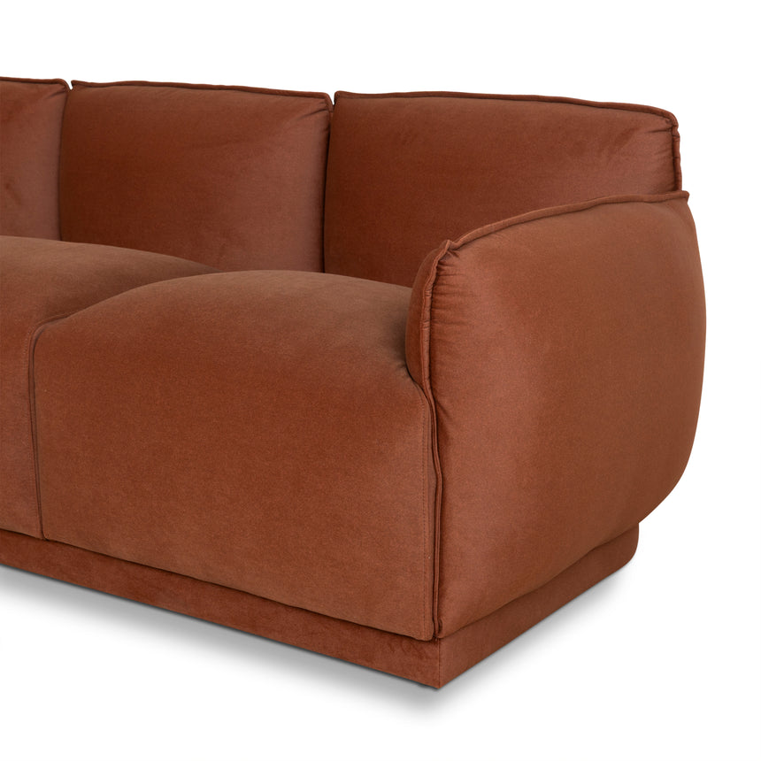 CLC10264-CA 3 Seater Sofa - Rustic Burnt Orange