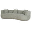 CLC10275-FS 3 Seater Sofa - Coral Light Green