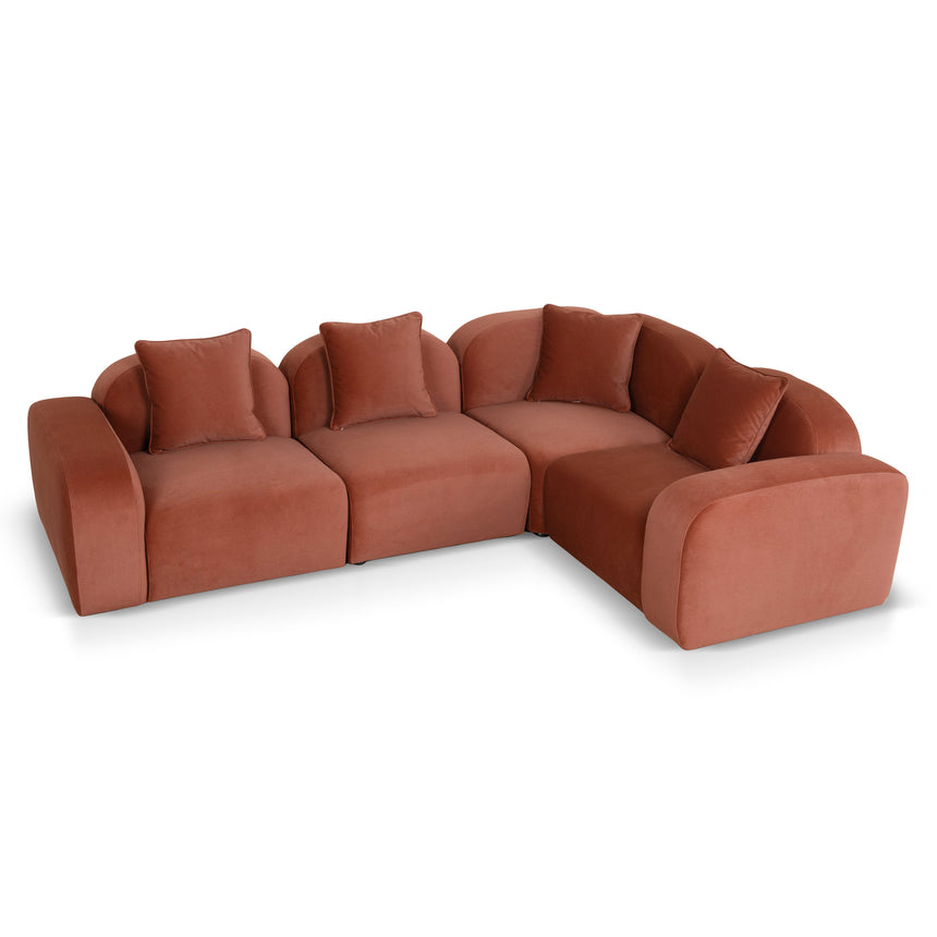 CLC10366-OLS Corner Option for 4 Seater Sofa - Umber Orange