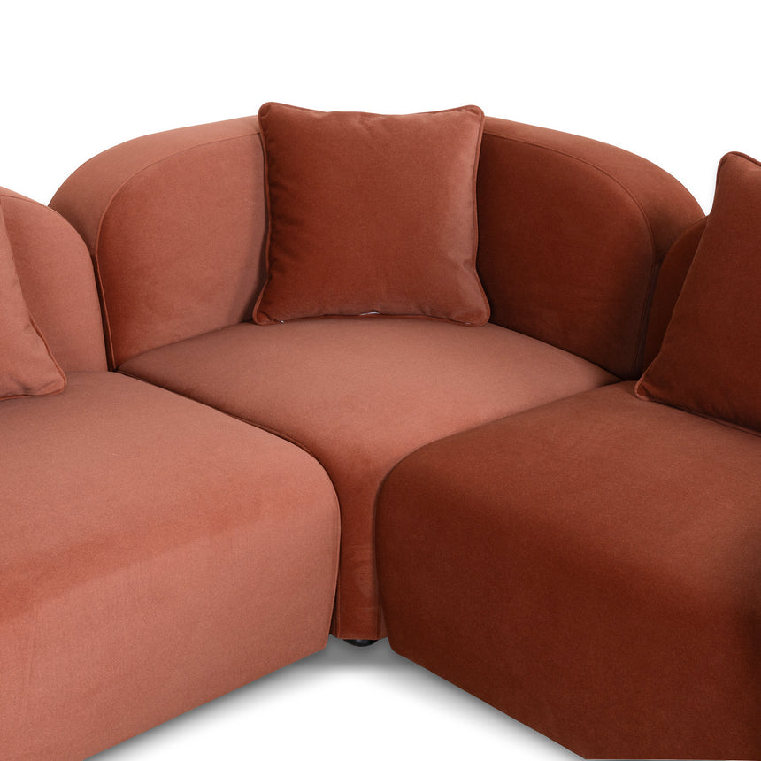 CLC10365-OLS 4 Seater Sofa - Umber Orange