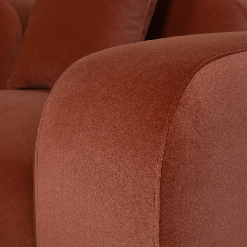 CLC10368-OLS 3 Seater Sofa - Umber Orange