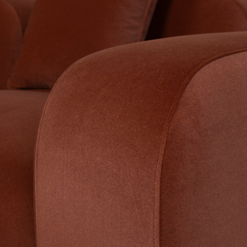 CLC10368-OLS 3 Seater Sofa - Umber Orange