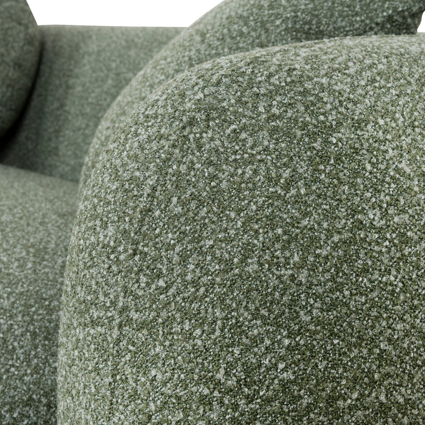 CLC10388-AE 3 Seater Left Chaise Sofa - Amazon Green